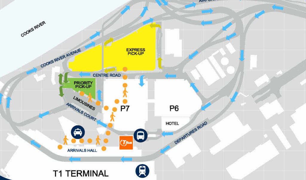 Relocation of T1 Arrival Pick-up Point